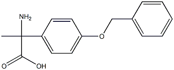 2-amino-2-[4-(benzyloxy)phenyl]propanoic acid 结构式