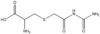 2-amino-3-({2-[(aminocarbonyl)amino]-2-oxoethyl}thio)propanoic acid 结构式