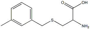 2-amino-3-[(3-methylbenzyl)thio]propanoic acid 结构式