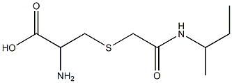 2-amino-3-{[2-(sec-butylamino)-2-oxoethyl]thio}propanoic acid 结构式