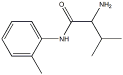 2-amino-3-methyl-N-(2-methylphenyl)butanamide 结构式