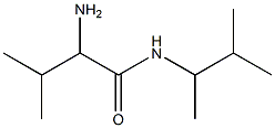 2-amino-3-methyl-N-(3-methylbutan-2-yl)butanamide 结构式