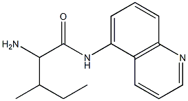 2-amino-3-methyl-N-quinolin-5-ylpentanamide 结构式