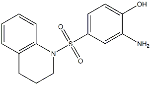 2-amino-4-(1,2,3,4-tetrahydroquinoline-1-sulfonyl)phenol 结构式