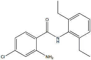 2-amino-4-chloro-N-(2,6-diethylphenyl)benzamide 结构式