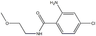 2-amino-4-chloro-N-(2-methoxyethyl)benzamide 结构式