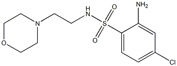 2-amino-4-chloro-N-[2-(morpholin-4-yl)ethyl]benzene-1-sulfonamide 结构式