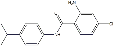 2-amino-4-chloro-N-[4-(propan-2-yl)phenyl]benzamide 结构式