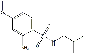 2-amino-4-methoxy-N-(2-methylpropyl)benzene-1-sulfonamide 结构式