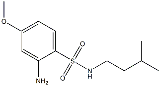 2-amino-4-methoxy-N-(3-methylbutyl)benzene-1-sulfonamide 结构式