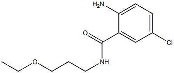 2-amino-5-chloro-N-(3-ethoxypropyl)benzamide 结构式