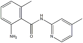 2-amino-6-methyl-N-(4-methylpyridin-2-yl)benzamide 结构式