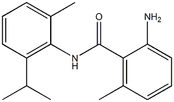 2-amino-6-methyl-N-[2-methyl-6-(propan-2-yl)phenyl]benzamide 结构式