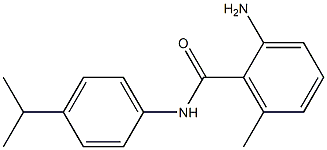 2-amino-6-methyl-N-[4-(propan-2-yl)phenyl]benzamide 结构式