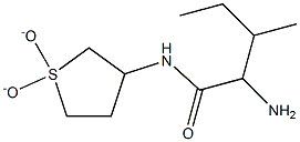 2-amino-N-(1,1-dioxidotetrahydrothien-3-yl)-3-methylpentanamide 结构式