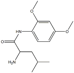 2-amino-N-(2,4-dimethoxyphenyl)-4-methylpentanamide 结构式