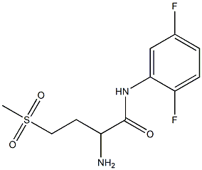 2-amino-N-(2,5-difluorophenyl)-4-(methylsulfonyl)butanamide 结构式