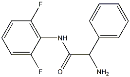 2-amino-N-(2,6-difluorophenyl)-2-phenylacetamide 结构式