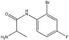 2-amino-N-(2-bromo-4-fluorophenyl)propanamide 结构式