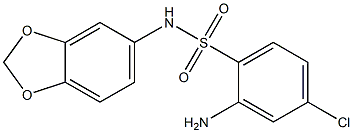 2-amino-N-(2H-1,3-benzodioxol-5-yl)-4-chlorobenzene-1-sulfonamide 结构式