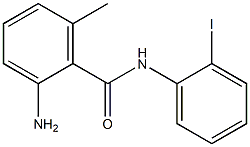 2-amino-N-(2-iodophenyl)-6-methylbenzamide 结构式