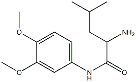 2-amino-N-(3,4-dimethoxyphenyl)-4-methylpentanamide 结构式