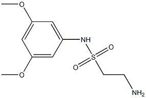 2-amino-N-(3,5-dimethoxyphenyl)ethane-1-sulfonamide 结构式