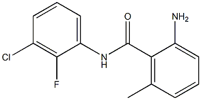 2-amino-N-(3-chloro-2-fluorophenyl)-6-methylbenzamide 结构式