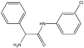 2-amino-N-(3-chlorophenyl)-2-phenylacetamide 结构式