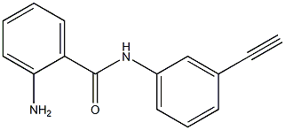 2-amino-N-(3-ethynylphenyl)benzamide 结构式