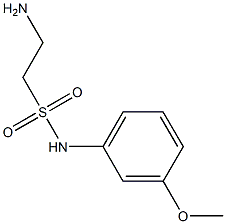 2-amino-N-(3-methoxyphenyl)ethanesulfonamide 结构式