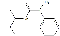 2-amino-N-(3-methylbutan-2-yl)-2-phenylacetamide 结构式