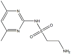 2-amino-N-(4,6-dimethylpyrimidin-2-yl)ethane-1-sulfonamide 结构式