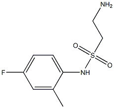 2-amino-N-(4-fluoro-2-methylphenyl)ethanesulfonamide 结构式