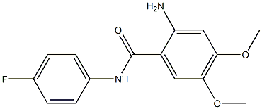 2-amino-N-(4-fluorophenyl)-4,5-dimethoxybenzamide 结构式