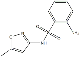 2-amino-N-(5-methylisoxazol-3-yl)benzenesulfonamide 结构式