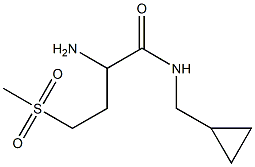 2-amino-N-(cyclopropylmethyl)-4-(methylsulfonyl)butanamide 结构式