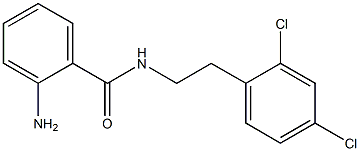 2-amino-N-[2-(2,4-dichlorophenyl)ethyl]benzamide 结构式