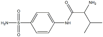 2-amino-N-[4-(aminosulfonyl)phenyl]-3-methylbutanamide 结构式