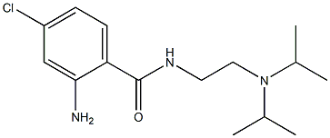 2-amino-N-{2-[bis(propan-2-yl)amino]ethyl}-4-chlorobenzamide 结构式