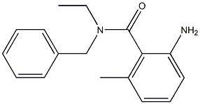 2-amino-N-benzyl-N-ethyl-6-methylbenzamide 结构式
