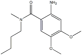 2-amino-N-butyl-4,5-dimethoxy-N-methylbenzamide 结构式