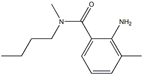 2-amino-N-butyl-N,3-dimethylbenzamide 结构式