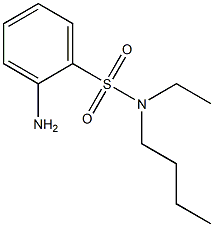 2-amino-N-butyl-N-ethylbenzene-1-sulfonamide 结构式