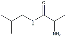 2-amino-N-isobutylpropanamide 结构式