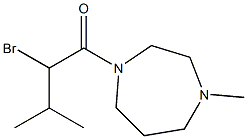 2-bromo-3-methyl-1-(4-methyl-1,4-diazepan-1-yl)butan-1-one 结构式