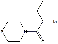 2-bromo-3-methyl-1-(thiomorpholin-4-yl)butan-1-one 结构式