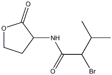 2-bromo-3-methyl-N-(2-oxooxolan-3-yl)butanamide 结构式