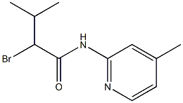 2-bromo-3-methyl-N-(4-methylpyridin-2-yl)butanamide 结构式