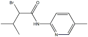 2-bromo-3-methyl-N-(5-methylpyridin-2-yl)butanamide 结构式